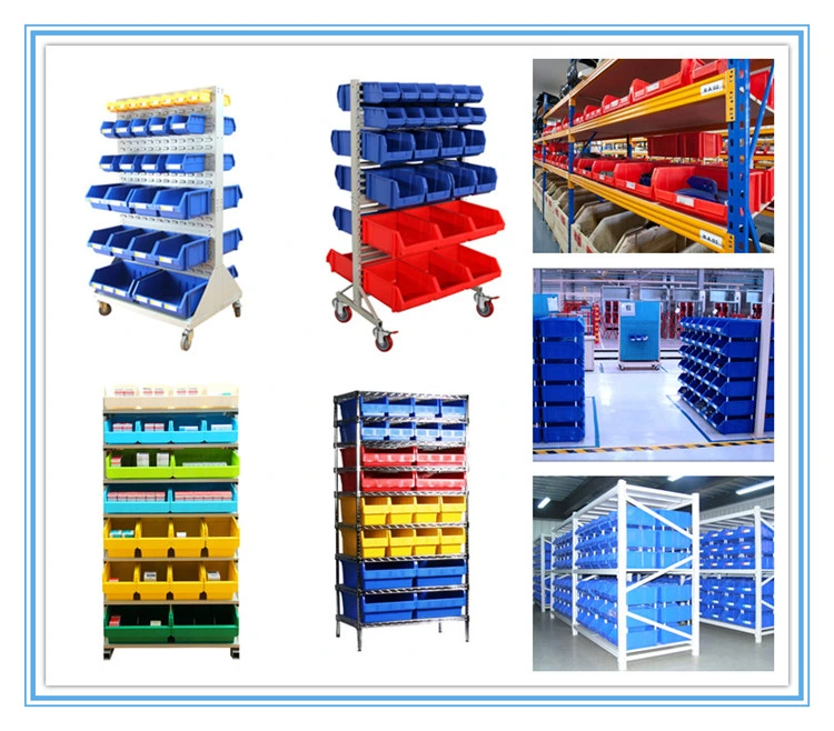 Low Cost Cheap Plastic Bolt Bins Stack and Nest Type Free Standing