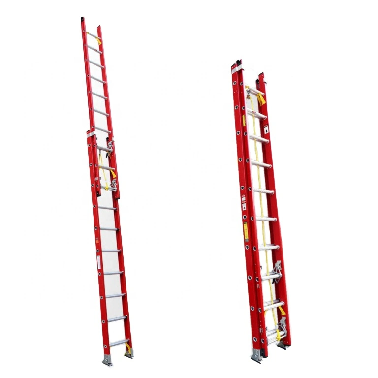 2X12 Step 375-Pound Type IAA Insulation Folding Ladder Double Extension Fiberglass