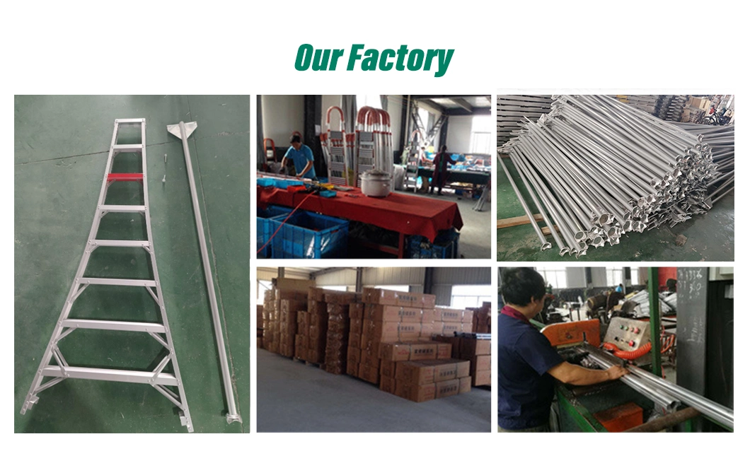 Heavy Duty Adjustable Leg 1A Type Orchard Aluminum Tripod Ladder for Fruit Picking